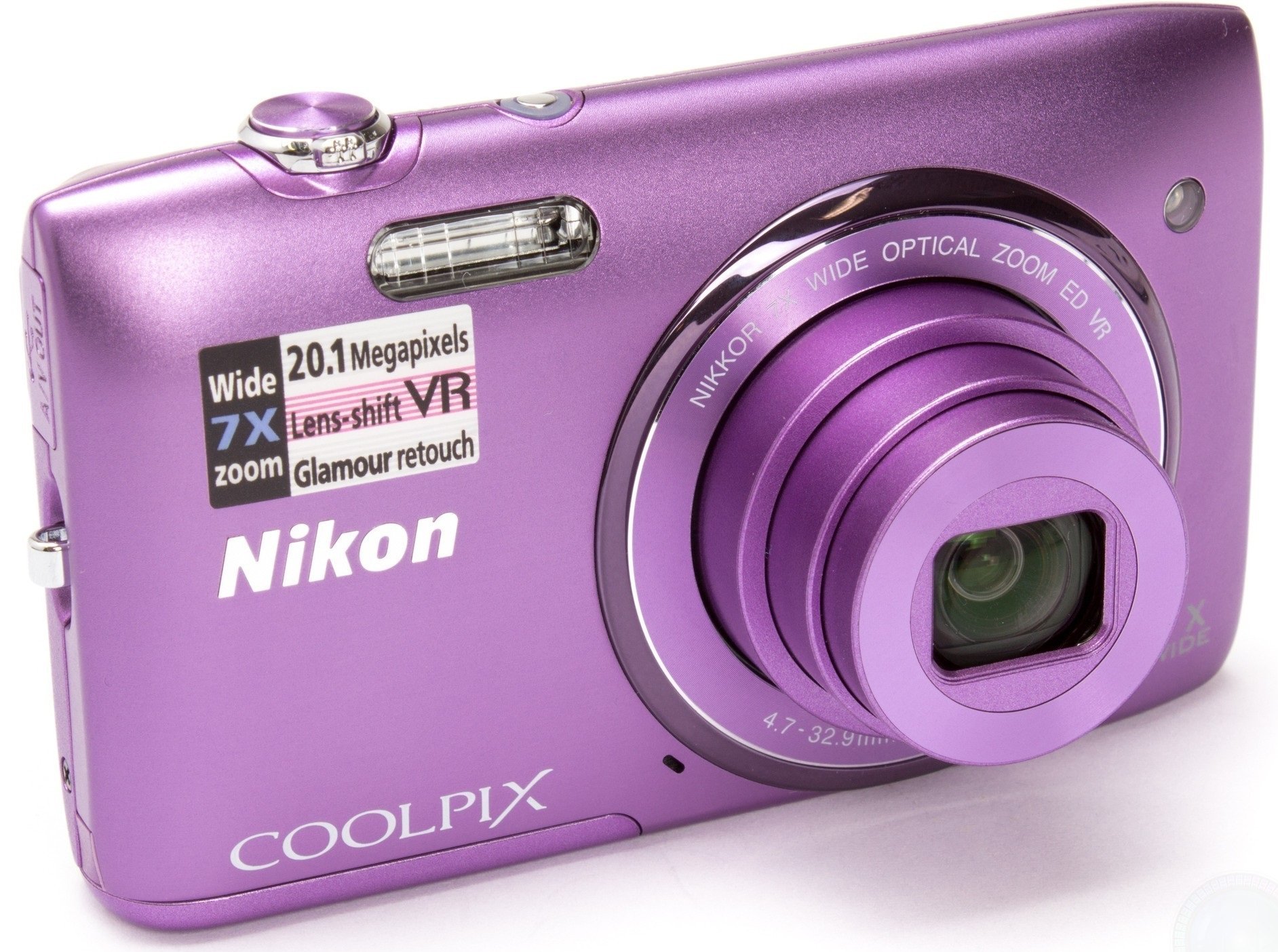 【今週末まで】Nikon COOLPIX S3500 パープル (動作確認済み) Цифровая фотокамера Nikon Coolpix S3500 Purple + сумка купить